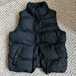 Jcrew slate gray puffer vest Sz Small